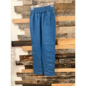 NotPerfectLinen linen boho relaxed pants indigo unknown style size S